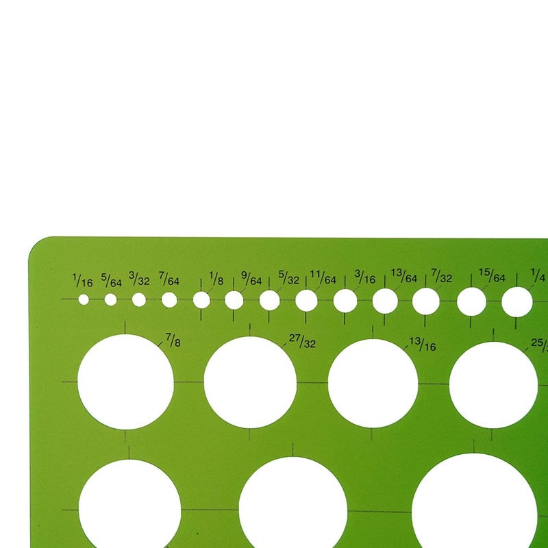 ALVIN TD400, Isometric Ellipse Guide Template, Plastic Drawing and Drafting Tool, Great for Students and Professionals Alike - 6.125" x 10" x .030" - Image 3